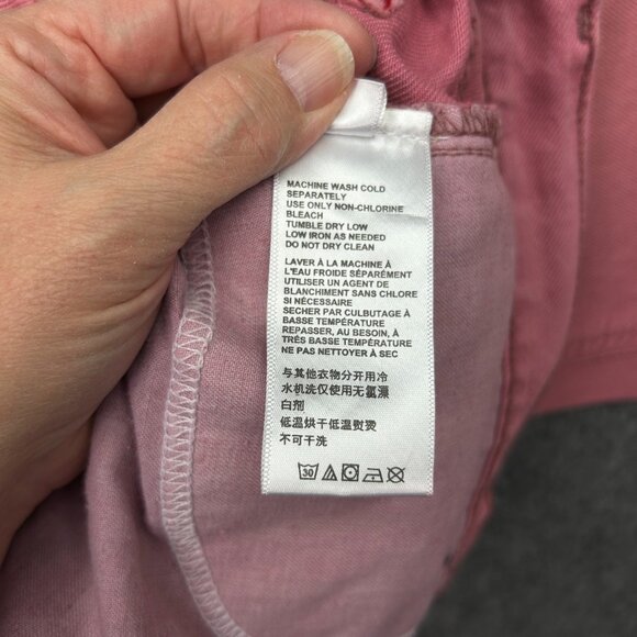 BDG Urban Outfitters High & Wide Jeans Women's Size 31 Relaxed Fit Pink Denim - Picture 7 of 15